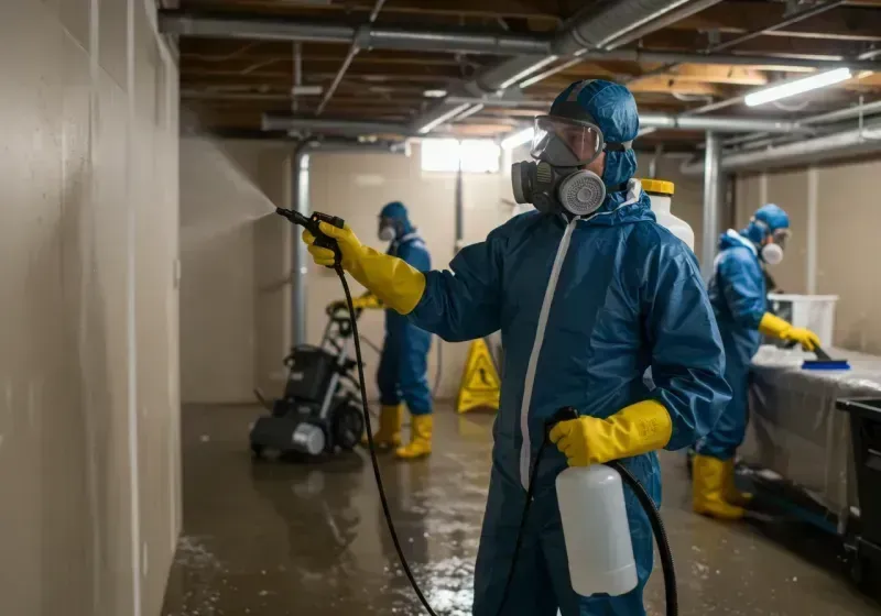 Basement Sanitization and Antimicrobial Treatment process in Bal Harbour, FL